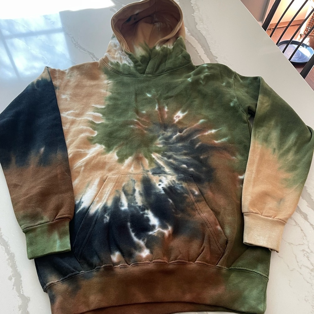 Tie Die Soft Hoodie - great camouflage color scheme